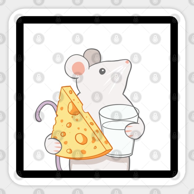 bill the rat Sticker by spyxho